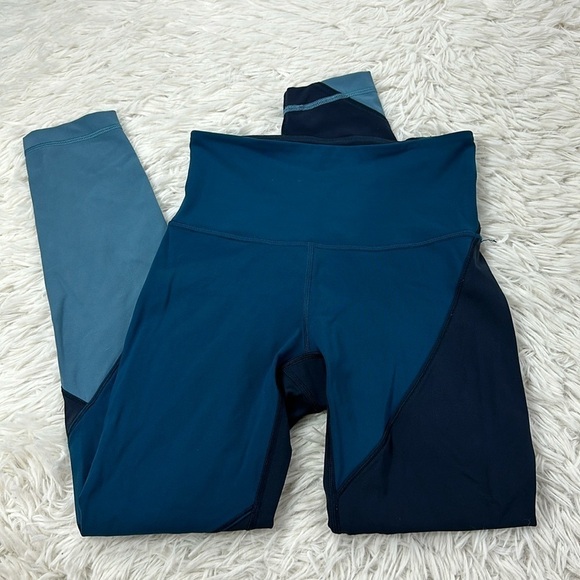 Lululemon Wunder Under HR 7/8 Tight (Special Edition) 25" Nile Blue / Nocturnal - Picture 1 of 5